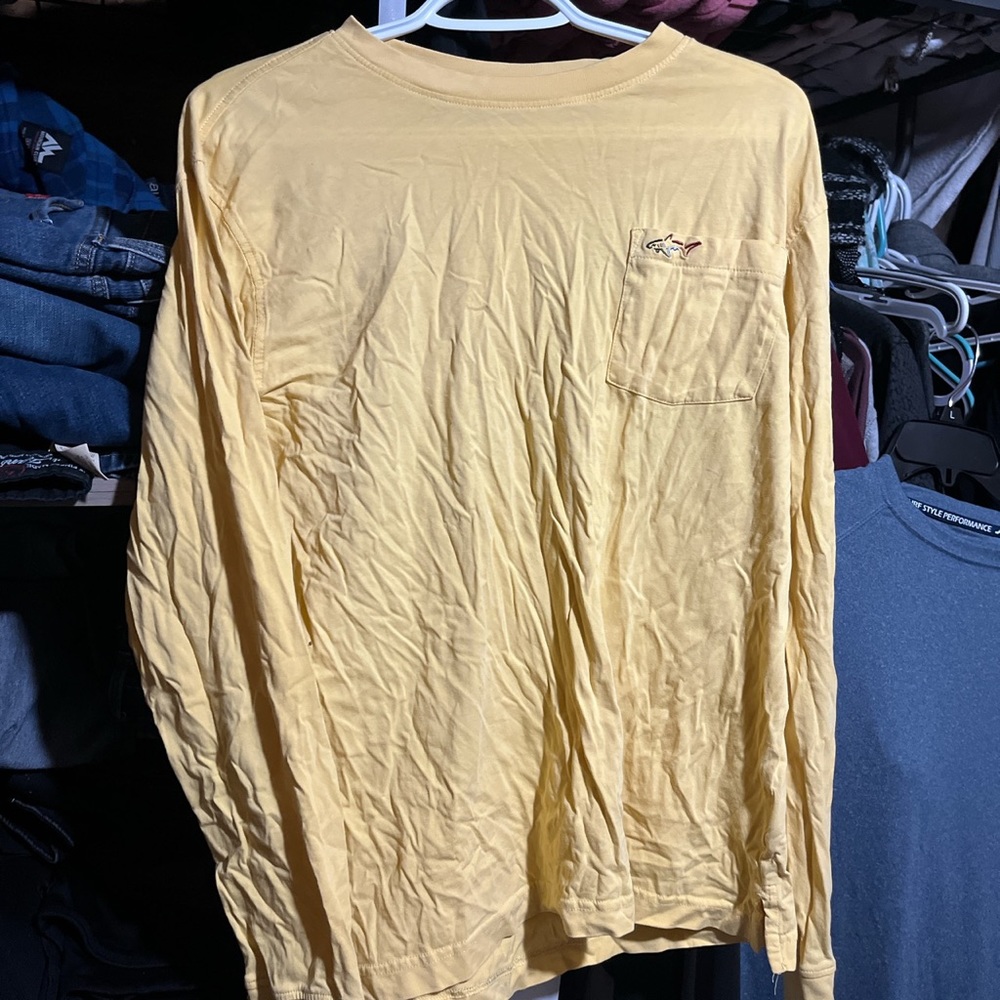 Greg Norman long sleeve yellow T